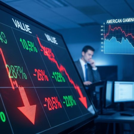 American gaming industry sees annual stock values decline